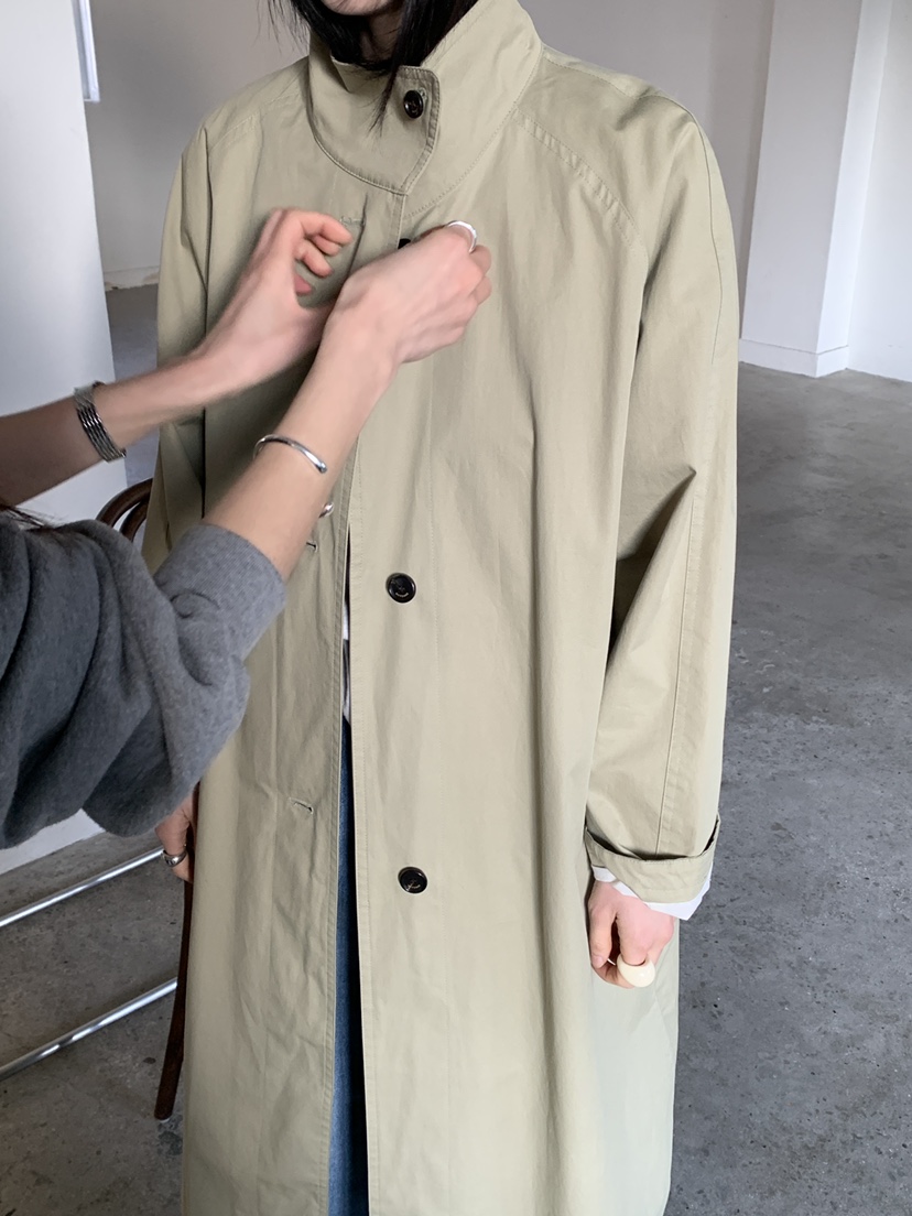 MOVENNE東大門實拍女裝新品職業人氣推薦時尚26春季長款風衣MOVENNE長款風衣