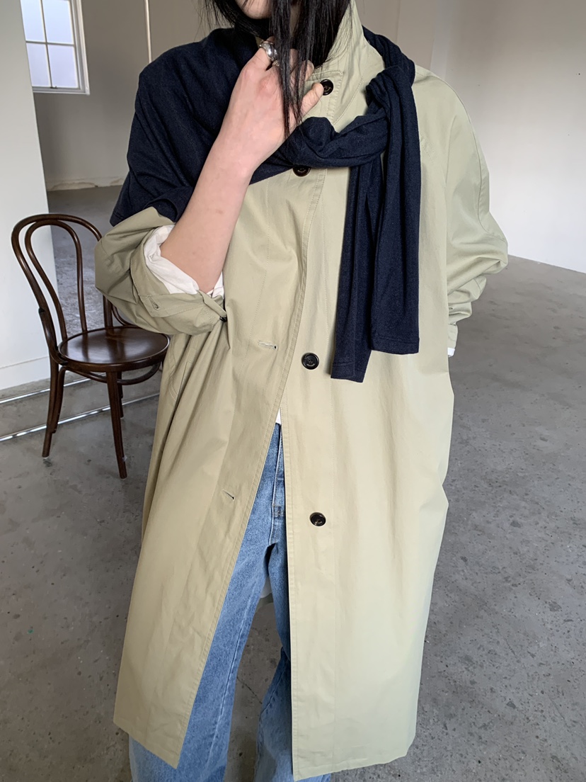 MOVENNE東大門實拍女裝新品職業人氣推薦時尚26春季長款風衣MOVENNE長款風衣