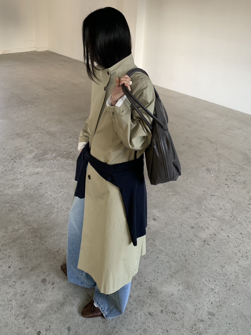 MOVENNE東大門實拍女裝新品職業人氣推薦時尚26春季長款風衣MOVENNE長款風衣