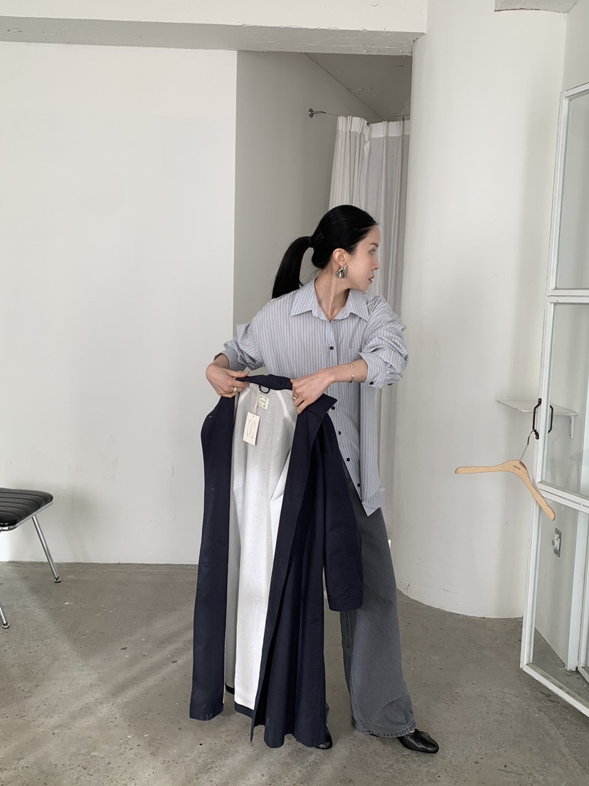 MOVENNE東大門實拍女裝新品職業人氣推薦時尚26春季長款風衣MOVENNE長款風衣