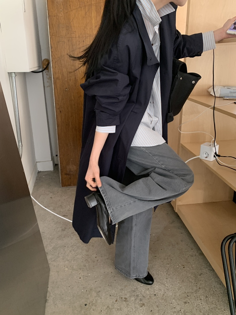 MOVENNE東大門實拍女裝新品職業人氣推薦時尚26春季長款風衣MOVENNE長款風衣