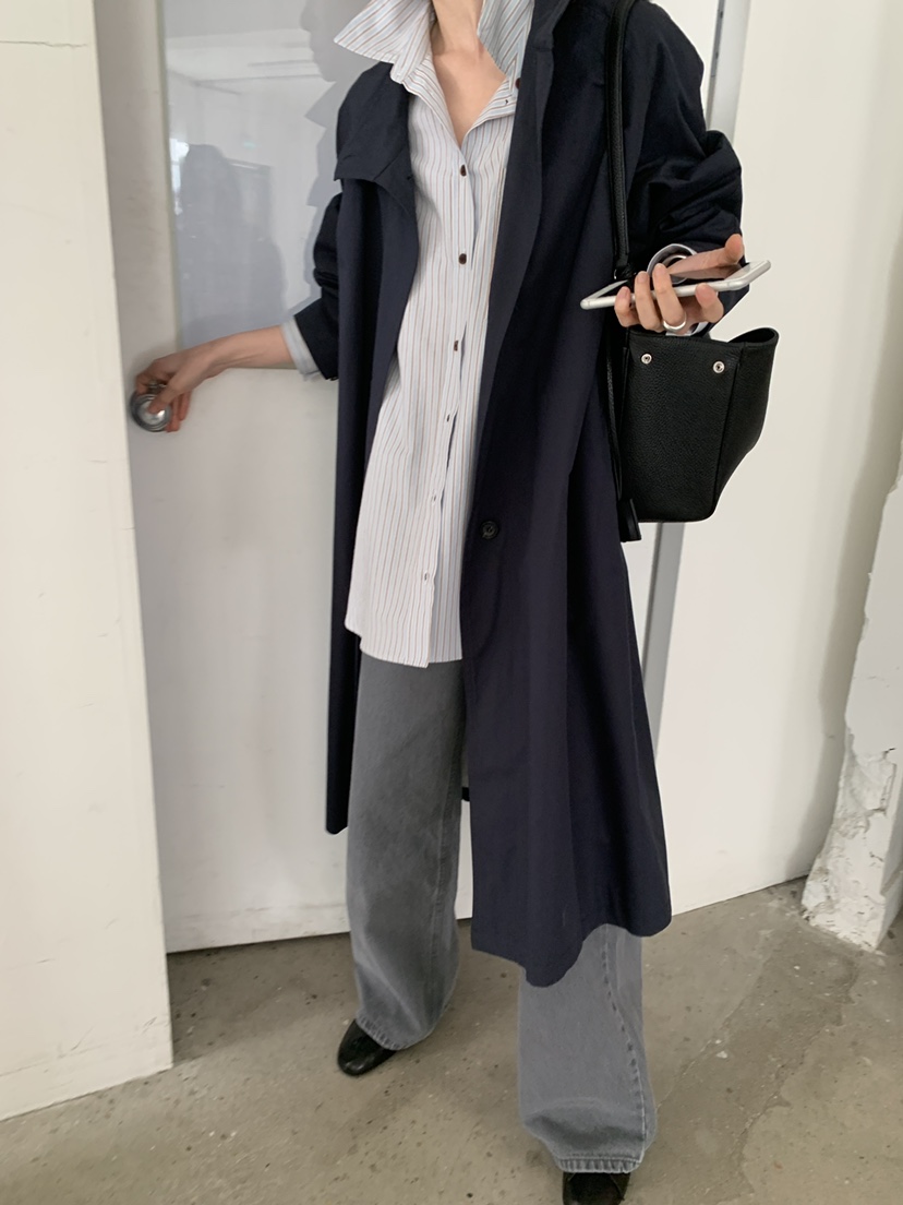 MOVENNE東大門實拍女裝新品職業人氣推薦時尚26春季長款風衣MOVENNE長款風衣