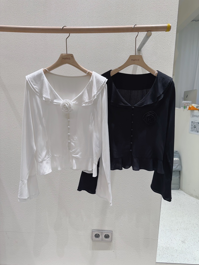 MARKE-P韓國直郵女裝新款人氣休閑推薦熱賣職業襯衫蕾絲衫MARKE-P襯衫/蕾絲衫