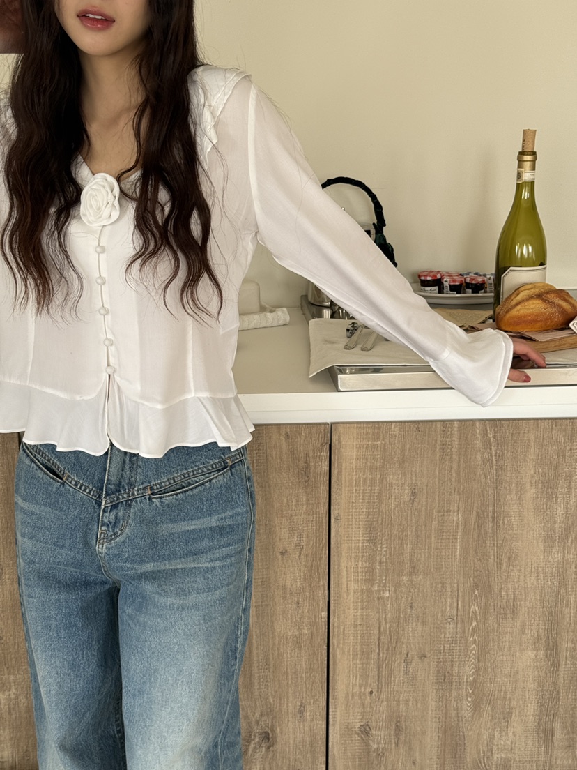 MARKE-P韓國直郵女裝新款人氣休閑推薦熱賣職業襯衫蕾絲衫MARKE-P襯衫/蕾絲衫