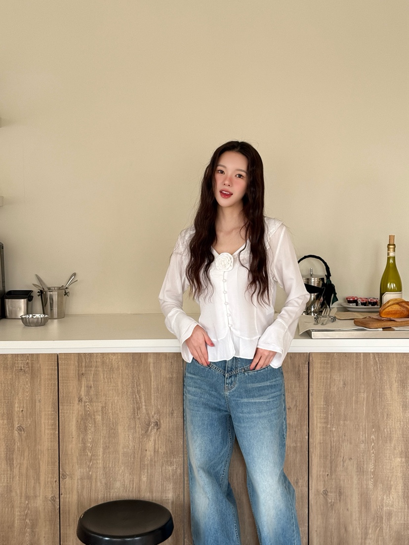 MARKE-P韓國直郵女裝新款人氣休閑推薦熱賣職業襯衫蕾絲衫MARKE-P襯衫/蕾絲衫