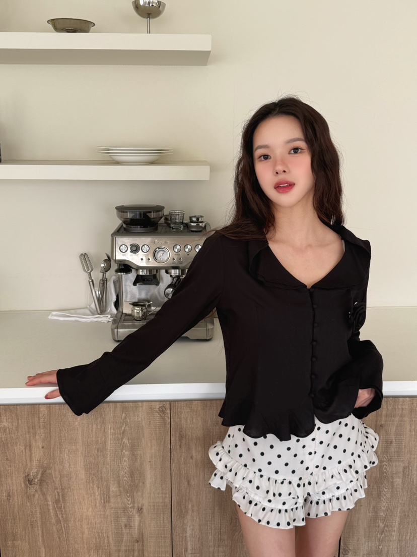 MARKE-P韓國直郵女裝新款人氣休閑推薦熱賣職業襯衫蕾絲衫MARKE-P襯衫/蕾絲衫