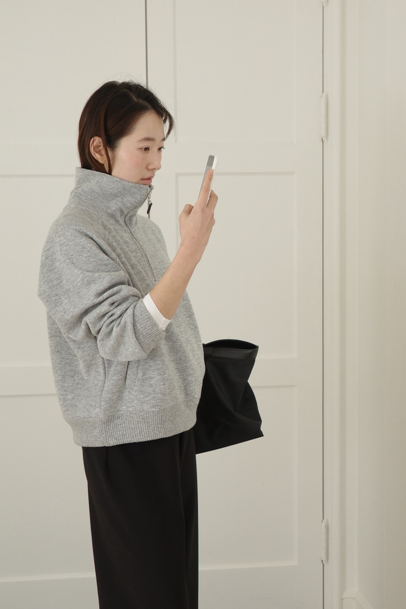 KERRY韓國代購女士新款職業時尚推薦人氣26春季衛衣拉鏈高領KERRY衛衣