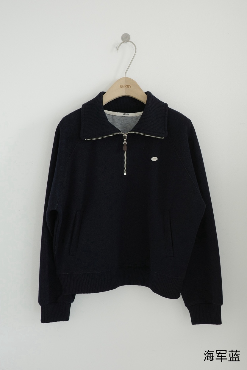 KERRY韓國代購女士新款職業時尚推薦人氣26春季衛衣拉鏈高領KERRY衛衣圖色3
