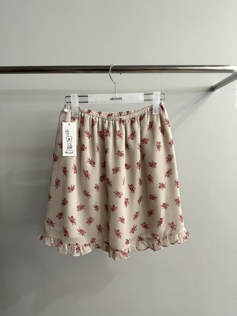 ARCHIVE-P韓國直郵女士新品休閑熱賣時尚推薦人氣短裙雪紡ARCHIVE-P短裙圖色1