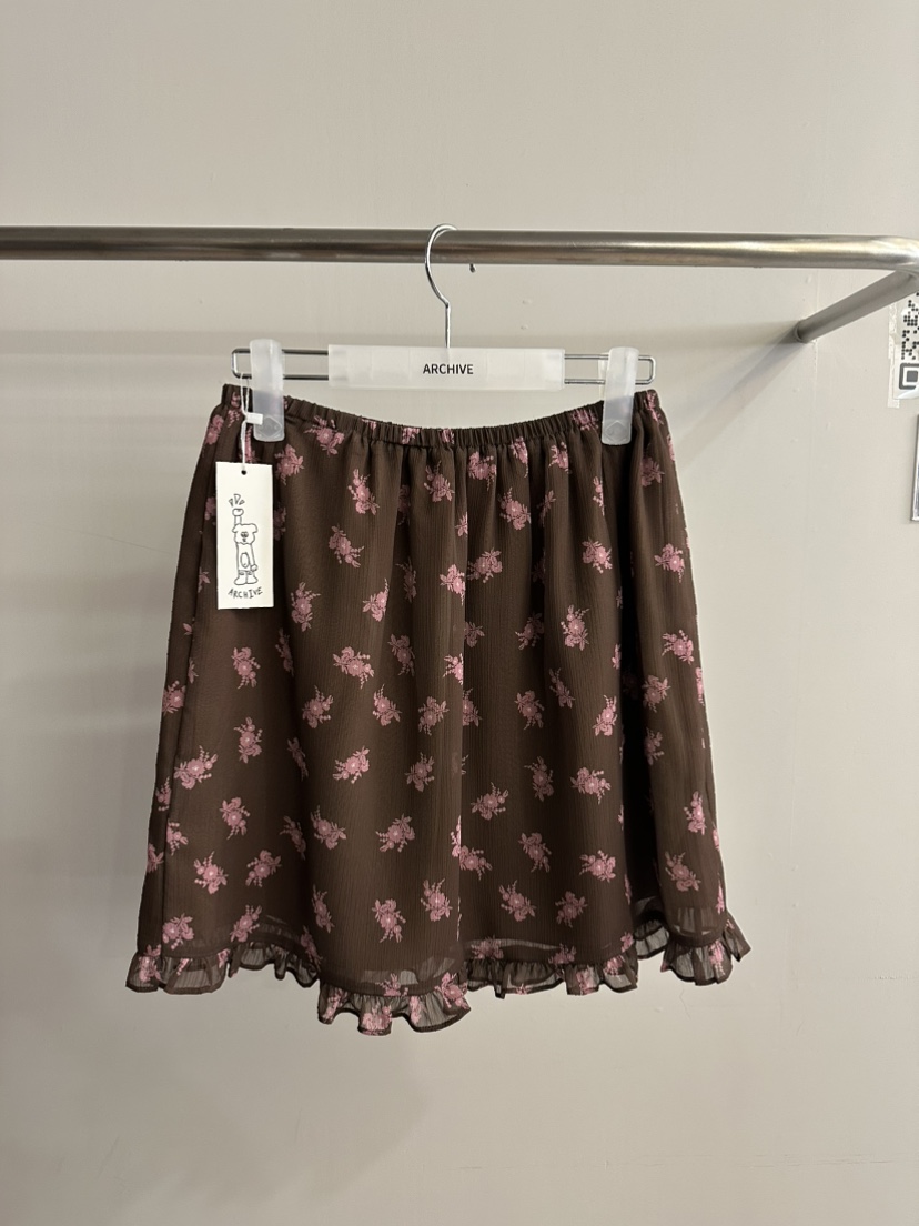 ARCHIVE-P韓國直郵女士新品休閑熱賣時尚推薦人氣短裙雪紡ARCHIVE-P短裙圖色2