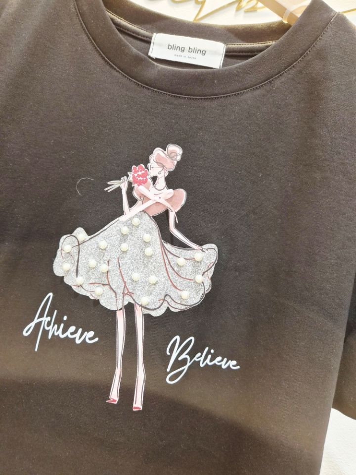 RICO/BLING BLING-S東大門代購女裝新品休閑推薦時尚T恤RICO/BLING BLING-ST恤