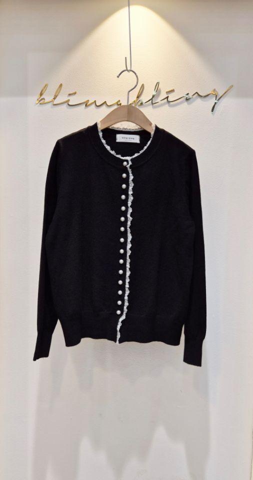 RICO/BLING BLING-S韓國直郵女裝新款推薦休閑針織衫蕾絲RICO/BLING BLING-S針織衫圖色1