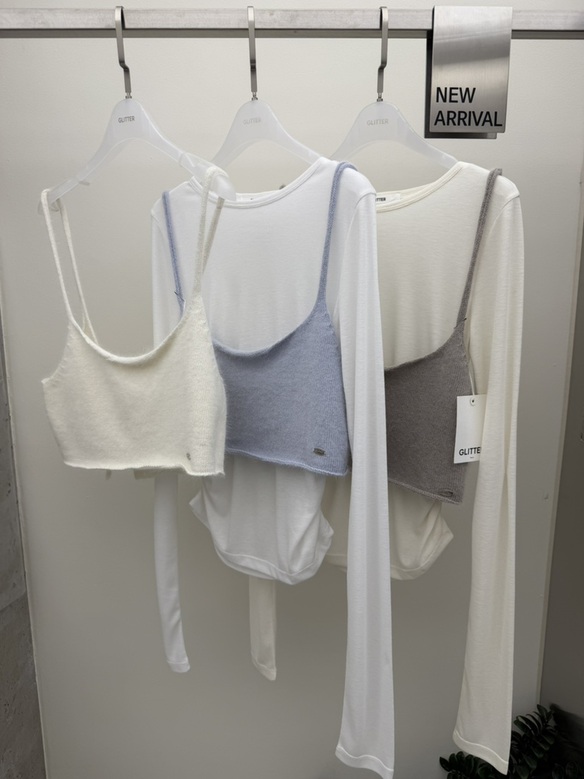 GLITTER韓國代購女士新款26春季職業人氣吊帶背心不含內搭GLITTER吊帶/背心