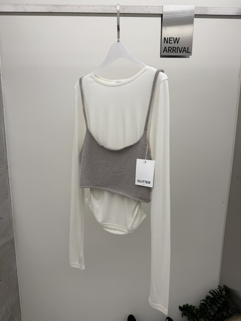 GLITTER韓國代購女士新款26春季職業人氣吊帶背心不含內搭GLITTER吊帶/背心圖色3