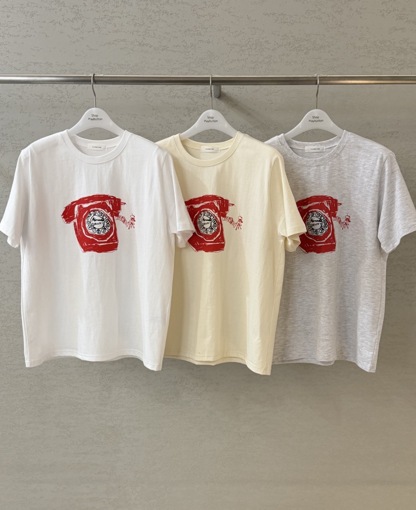 PLAYBUTTON-P韓國代購女士新品時尚人氣休閑26春季熱賣T恤PLAYBUTTONT恤