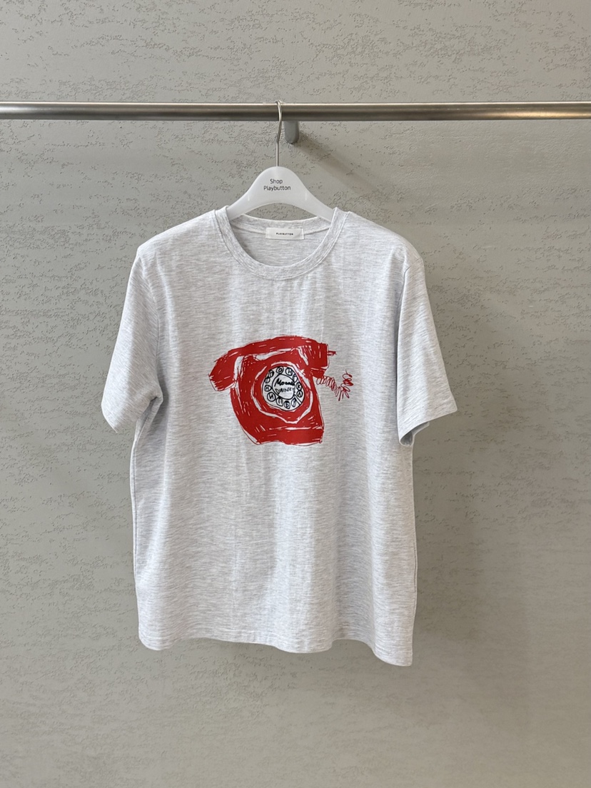 PLAYBUTTON-P韓國代購女士新品時尚人氣休閑26春季熱賣T恤PLAYBUTTONT恤圖色3