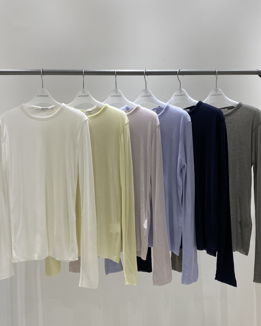 NOPROBLEM東大門直郵女裝新款職業人氣時尚26春季長袖T恤NOPROBLEM長袖T恤