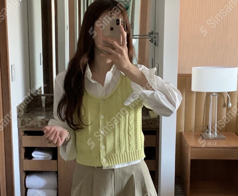 LA CREME韓國代購女士新品職業休閑時尚人氣26春季推薦馬甲LA CREME馬甲