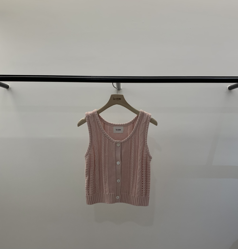 LA CREME韓國代購女士新品職業休閑時尚人氣26春季推薦馬甲LA CREME馬甲圖色2