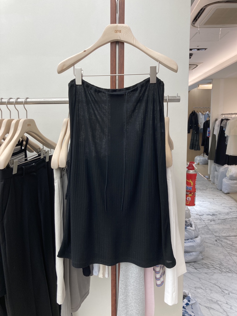 CURVY東大門直郵女士新款休閑職業人氣26春季半身裙中短裙透明CURVY半身裙/中短裙圖色1