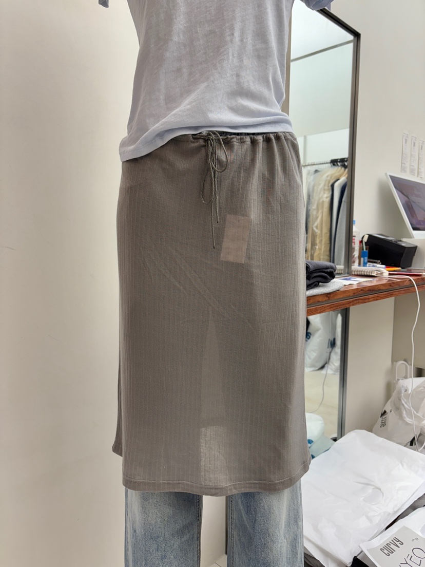 CURVY東大門直郵女士新款休閑職業人氣26春季半身裙中短裙透明CURVY半身裙/中短裙圖色2