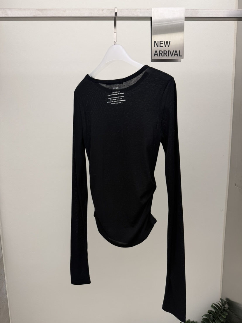 GLITTER韓國直郵女士新品推薦休閑時尚職業長袖T恤不含吊帶GLITTER長袖T恤圖色3