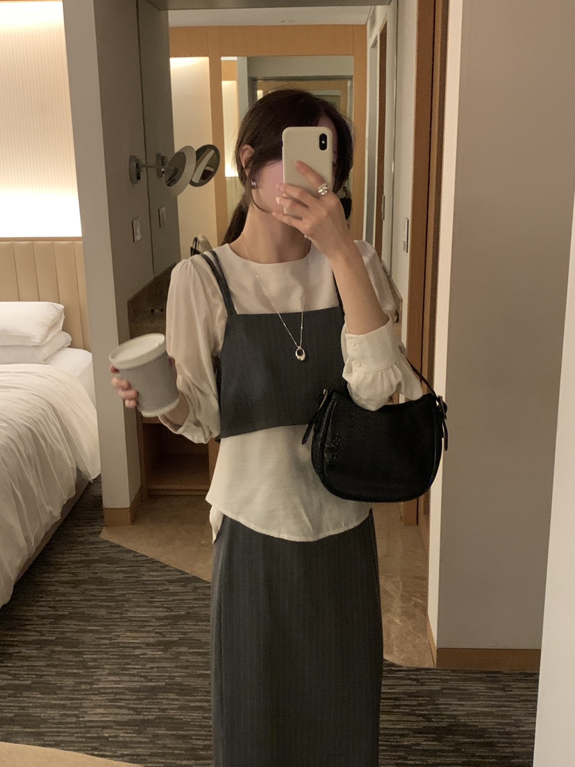 FRILL-T/DADA韓國直郵女裝新品休閑職業套裝兩件套套裝FRILL-T/DADA套裝