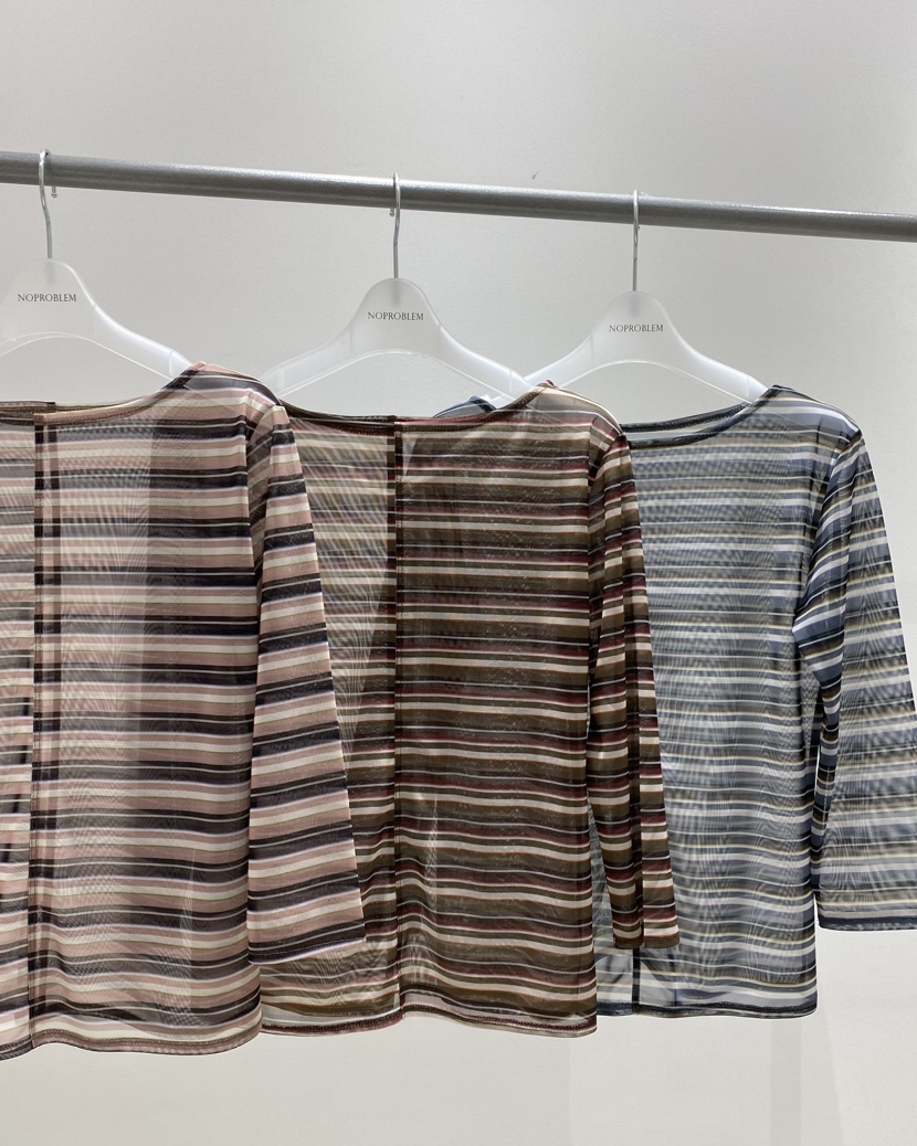 NOPROBLEM東大門直郵女士新款職業人氣推薦熱賣時尚T恤條紋NOPROBLEMT恤