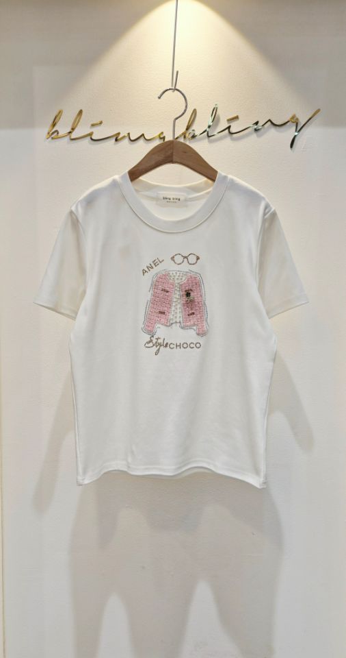 BLING BLING-S/RICO韓國代購女士新品推薦職業人氣T恤BLING BLING-S/RICOT恤圖色1