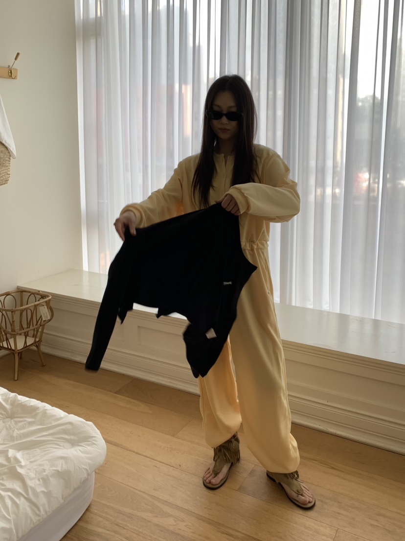 LIKEVAM東大門實拍女裝新款推薦熱賣休閑真品連體褲含帽子LIKEVAM連體褲