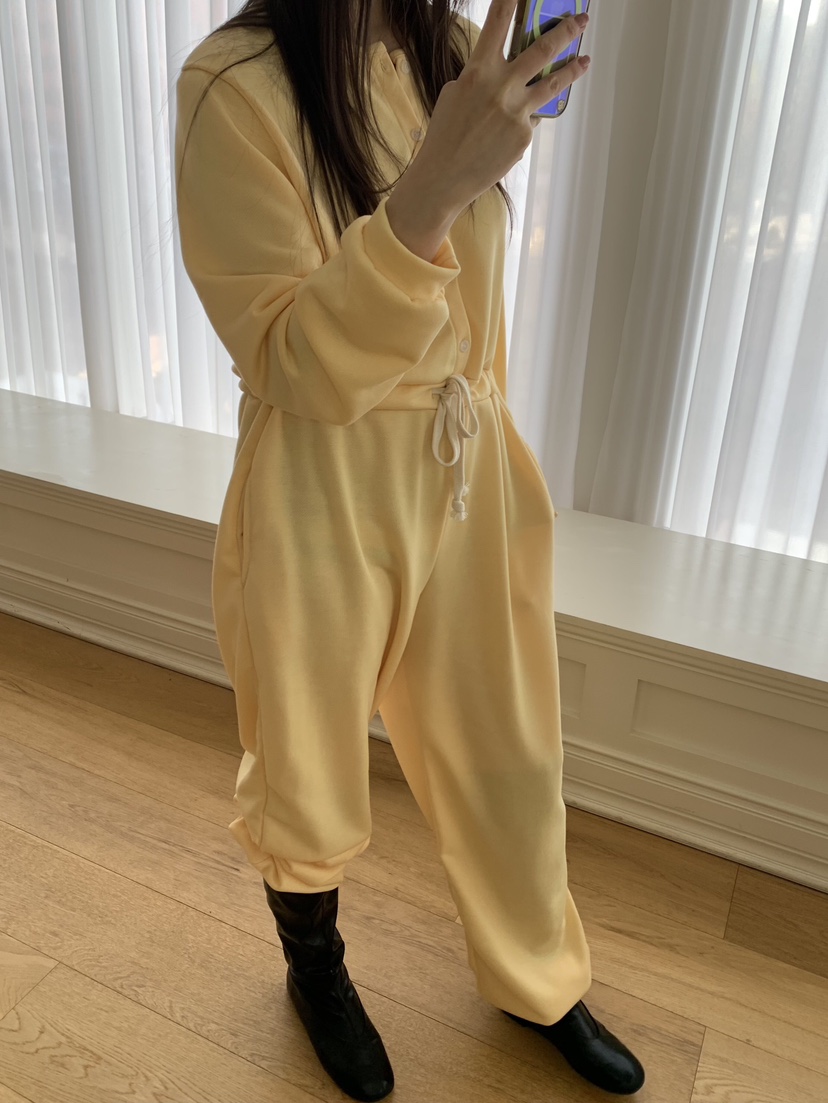 LIKEVAM東大門實拍女裝新款推薦熱賣休閑真品連體褲含帽子LIKEVAM連體褲