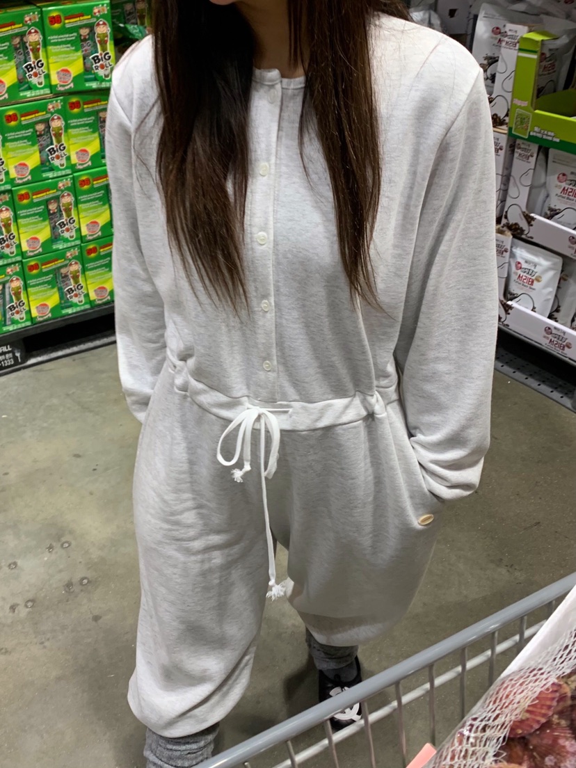 LIKEVAM東大門實拍女裝新款推薦熱賣休閑真品連體褲含帽子LIKEVAM連體褲