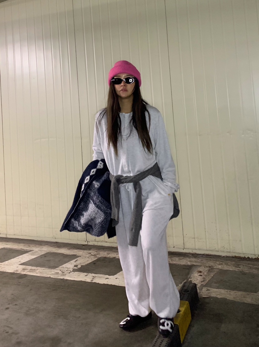 LIKEVAM東大門實拍女裝新款推薦熱賣休閑真品連體褲含帽子LIKEVAM連體褲