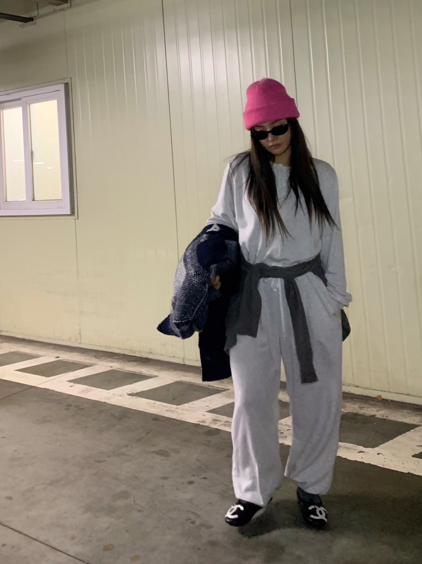 LIKEVAM東大門實拍女裝新款推薦熱賣休閑真品連體褲含帽子LIKEVAM連體褲