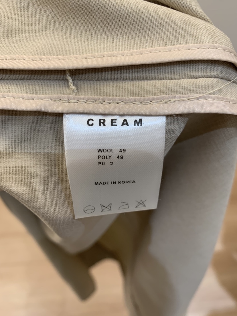 LA CREME韓國直郵女裝新品休閑熱賣時尚推薦長款風衣含腰帶LA CREME長款風衣