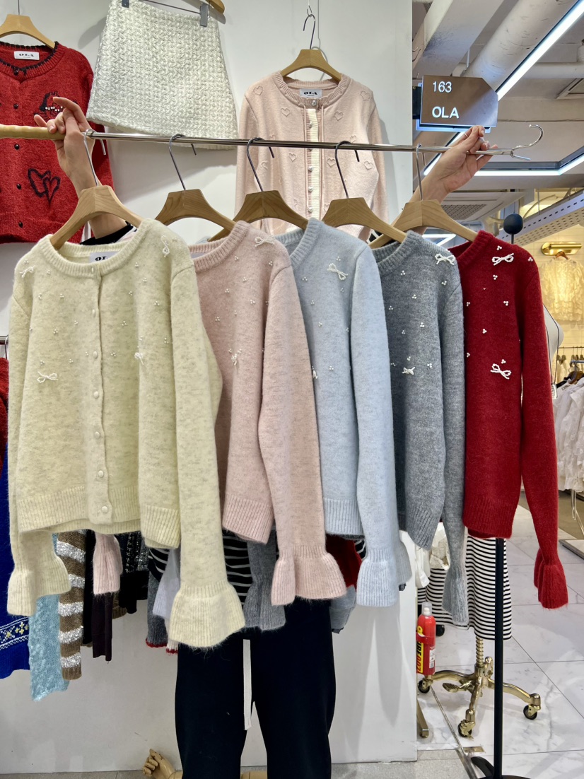 OLA韓國代購女裝新款真品26春夏時尚推薦休閑職業熱賣針織衫mellor/OLA針織衫