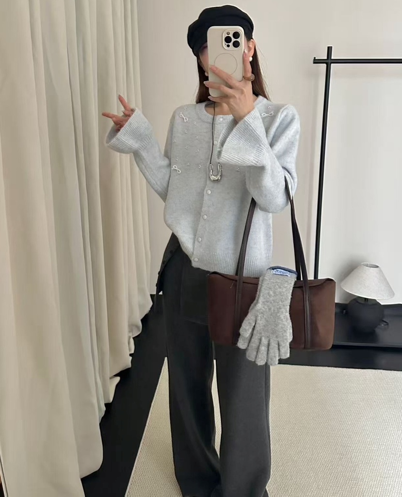 OLA韓國代購女裝新款真品26春夏時尚推薦休閑職業熱賣針織衫mellor/OLA針織衫