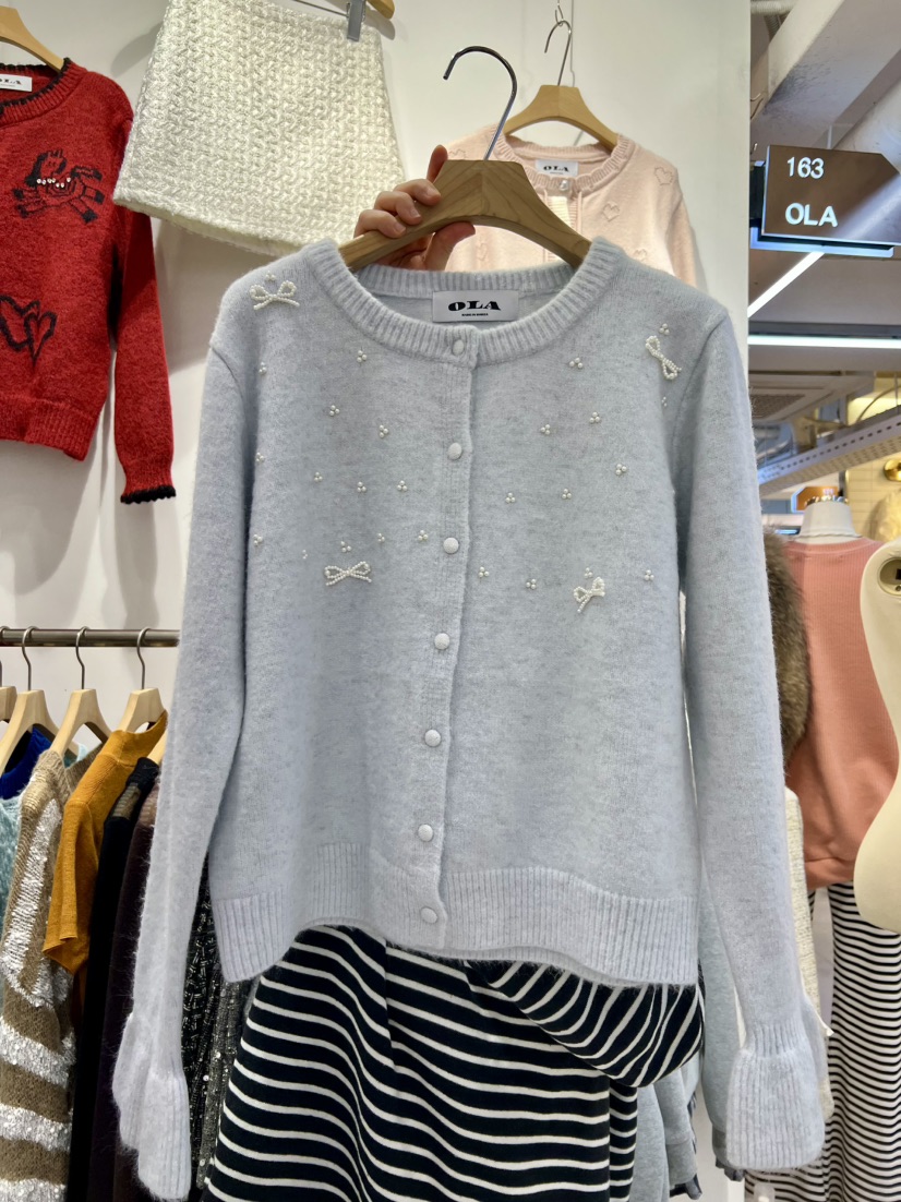 OLA韓國代購女裝新款真品26春夏時尚推薦休閑職業熱賣針織衫mellor/OLA針織衫圖色3