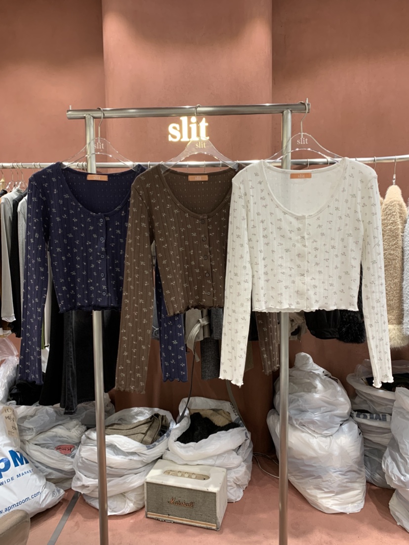 SLIT韓國直郵女裝新款休閑26春夏時尚真品人氣職業長袖T恤SLIT長袖T恤