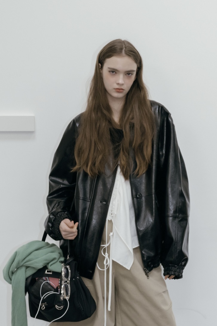 UNBOUND韓國直郵女士新品真品休閑推薦時尚職業人氣皮衣皮革UNBOUND皮衣