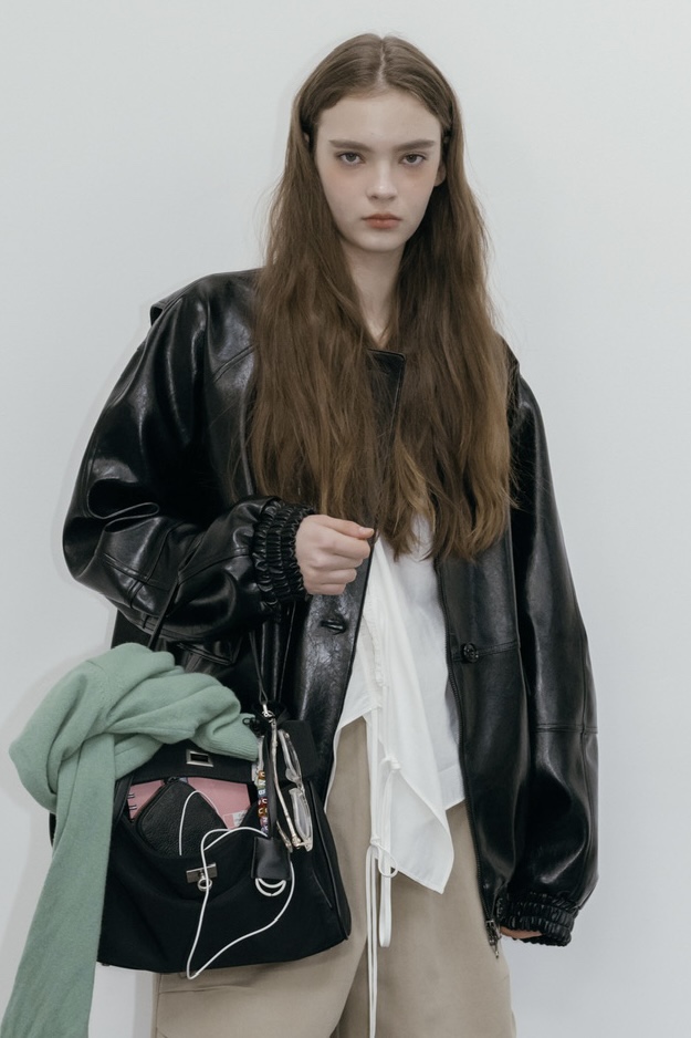 UNBOUND韓國直郵女士新品真品休閑推薦時尚職業人氣皮衣皮革UNBOUND皮衣