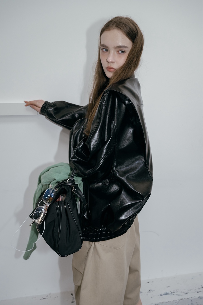 UNBOUND韓國直郵女士新品真品休閑推薦時尚職業人氣皮衣皮革UNBOUND皮衣