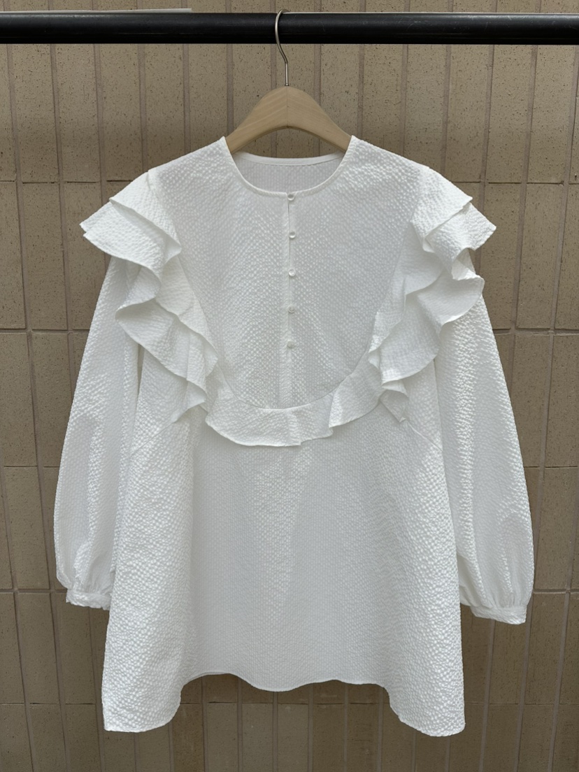 FOSET韓國代購女裝新品時尚真品26春夏推薦人氣襯衫蕾絲衫FOSET襯衫/蕾絲衫圖色1