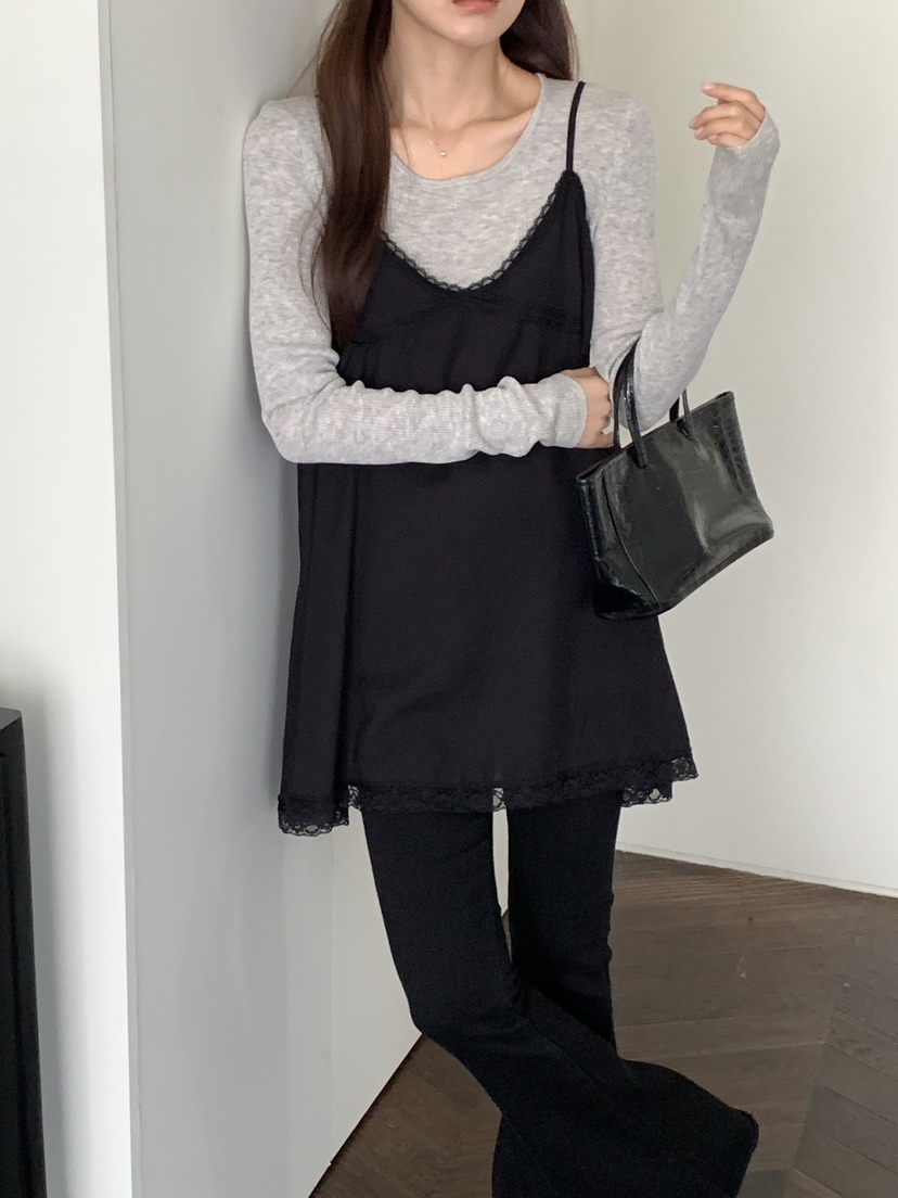 FRILL-T/DADA東大門直郵女裝新款熱賣休閑連衣裙不含內搭FRILL-T/DADA連衣裙