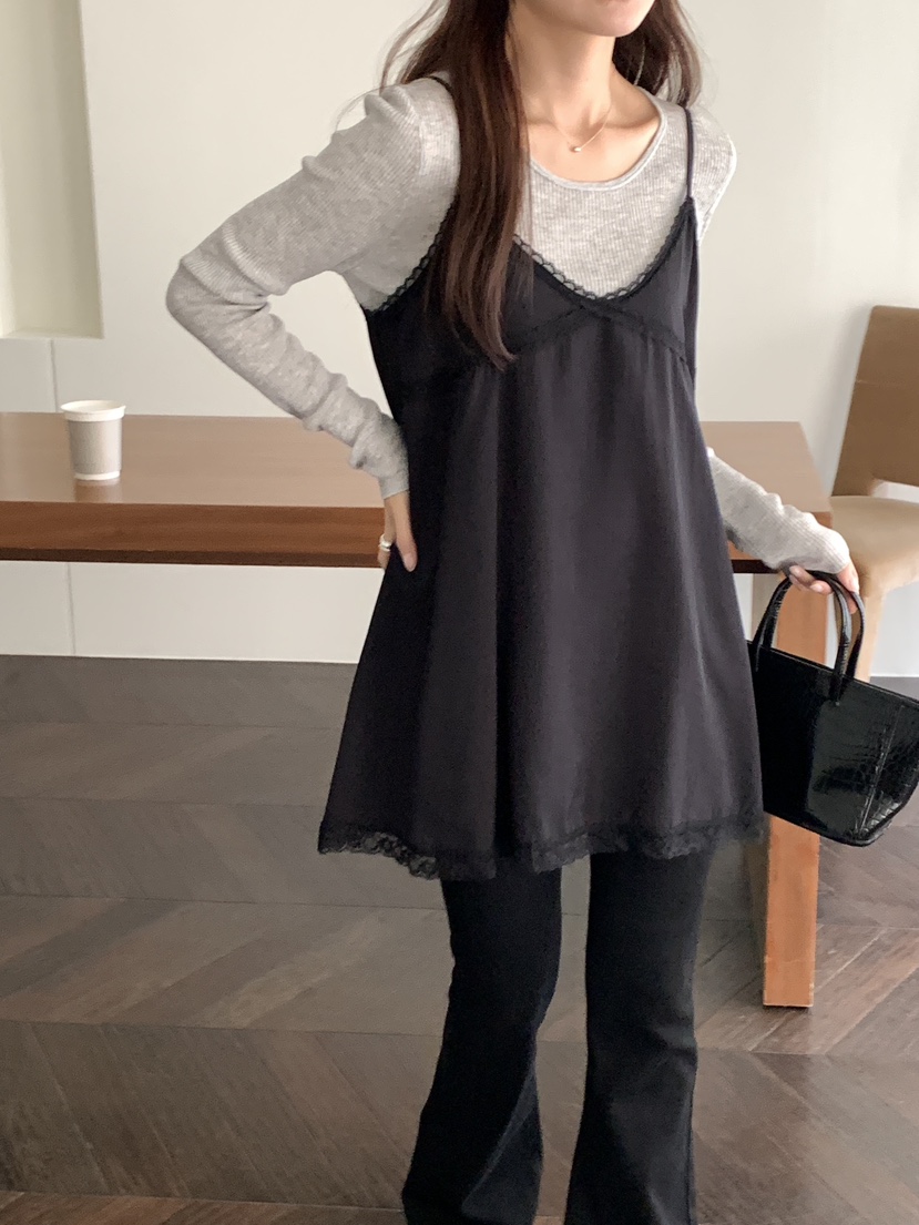 FRILL-T/DADA東大門直郵女裝新款熱賣休閑連衣裙不含內搭FRILL-T/DADA連衣裙