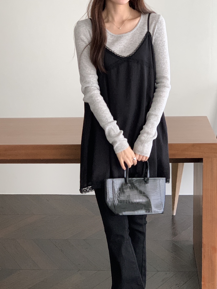 FRILL-T/DADA東大門直郵女裝新款熱賣休閑連衣裙不含內搭FRILL-T/DADA連衣裙