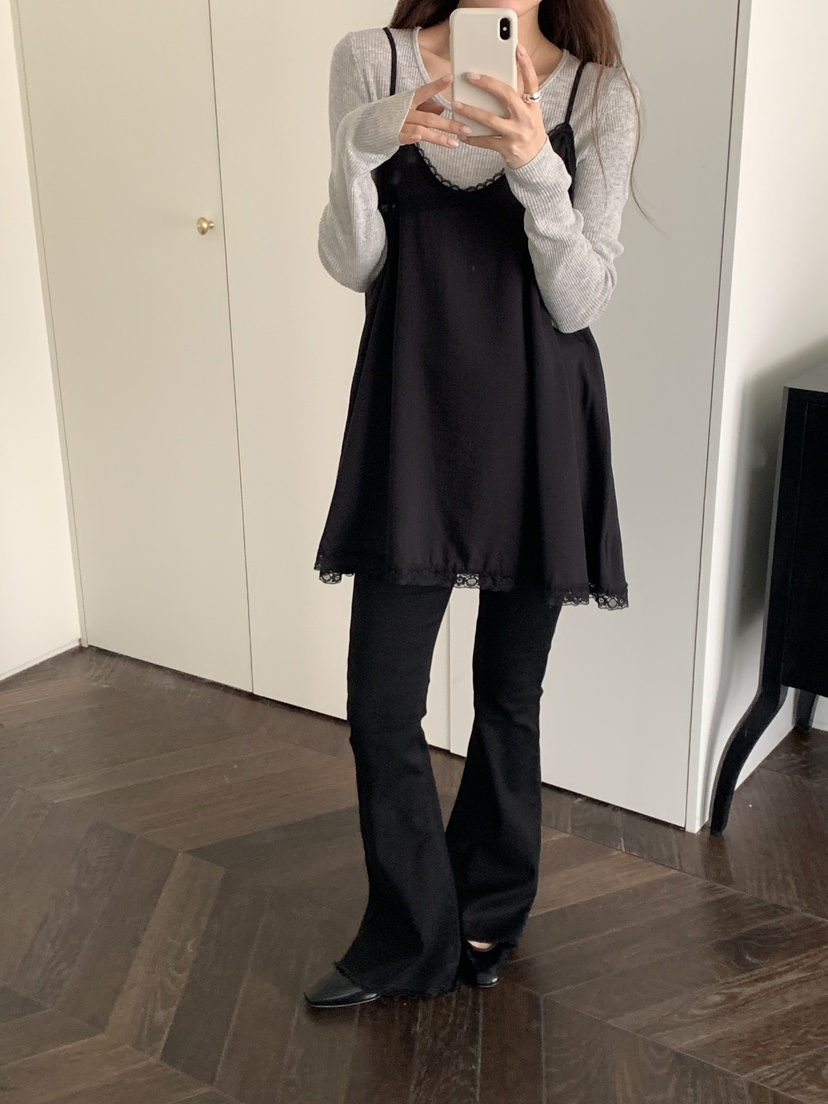 FRILL-T/DADA東大門直郵女裝新款熱賣休閑連衣裙不含內搭FRILL-T/DADA連衣裙