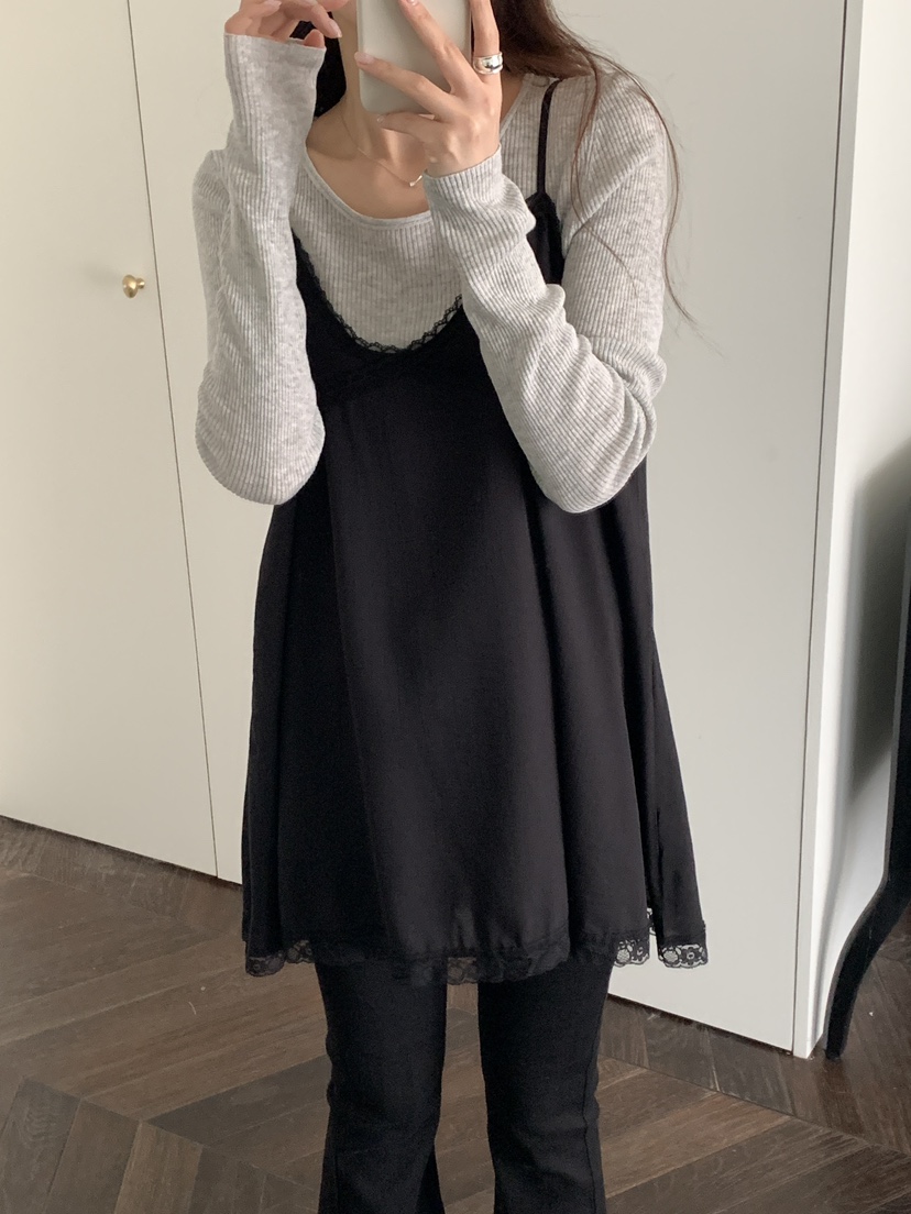 FRILL-T/DADA東大門直郵女裝新款熱賣休閑連衣裙不含內搭FRILL-T/DADA連衣裙