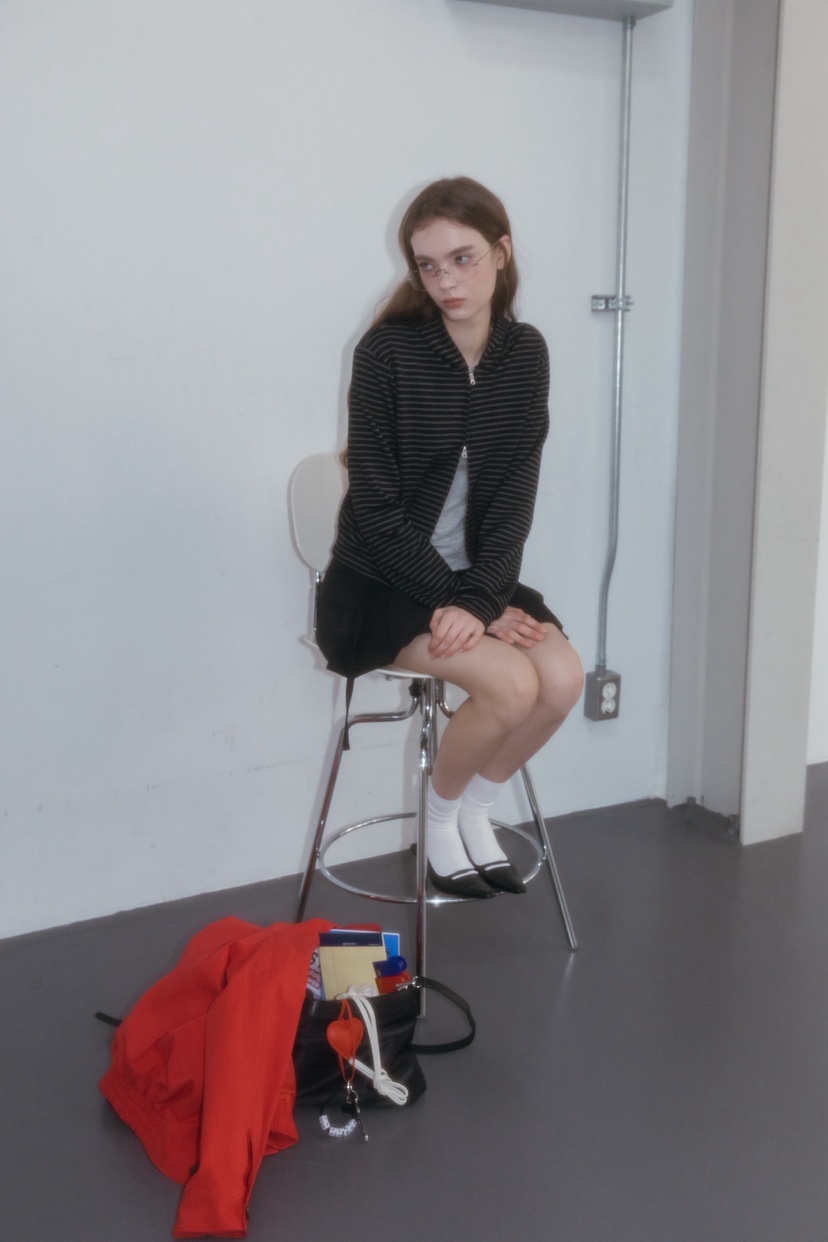 UNBOUND韓國代購女士新款休閑人氣熱賣26春夏衛衣連帽拉鏈衫UNBOUND衛衣