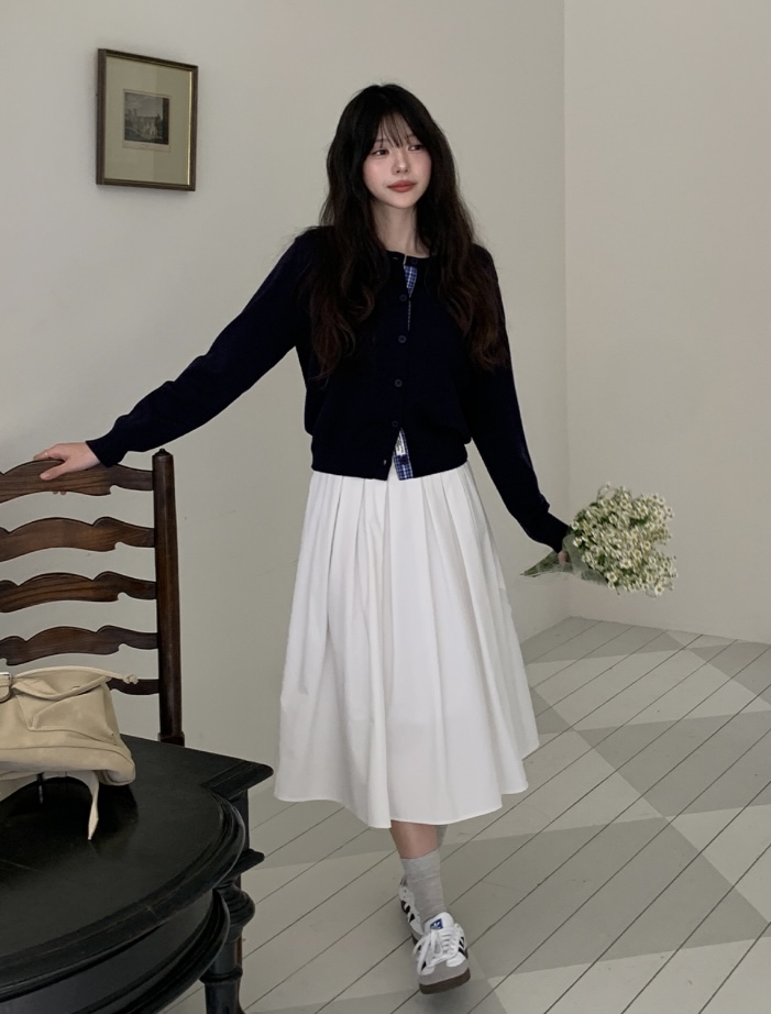 FRILL-T/DADA韓國直郵女裝新品26春夏真品推薦長裙褶裥FRILL-T/DADA長裙